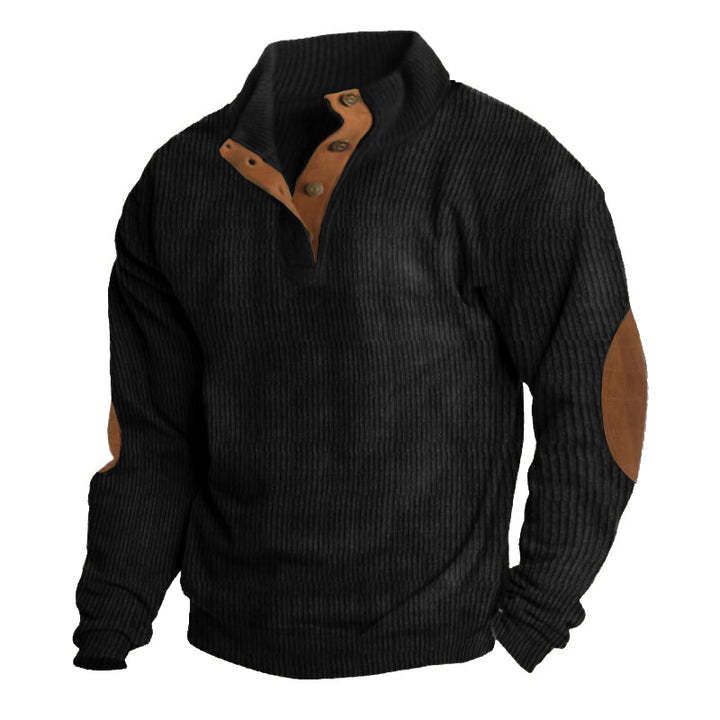 Komfortabler Herrenpullover, stilvoll & warm. Ideal für Wintermode & Outdoor-Aktivitäten in den Bergen.