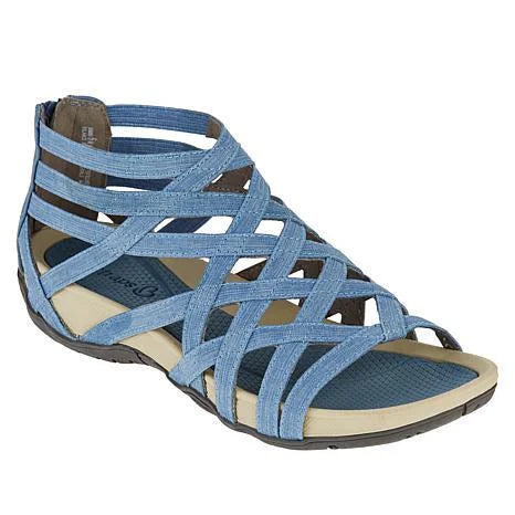 Hochwertige Damen Komfort Sandalen mit anatomischem Fußbett und rutschhemmender Sohle. Perfekt für Sommer & Freizeit.