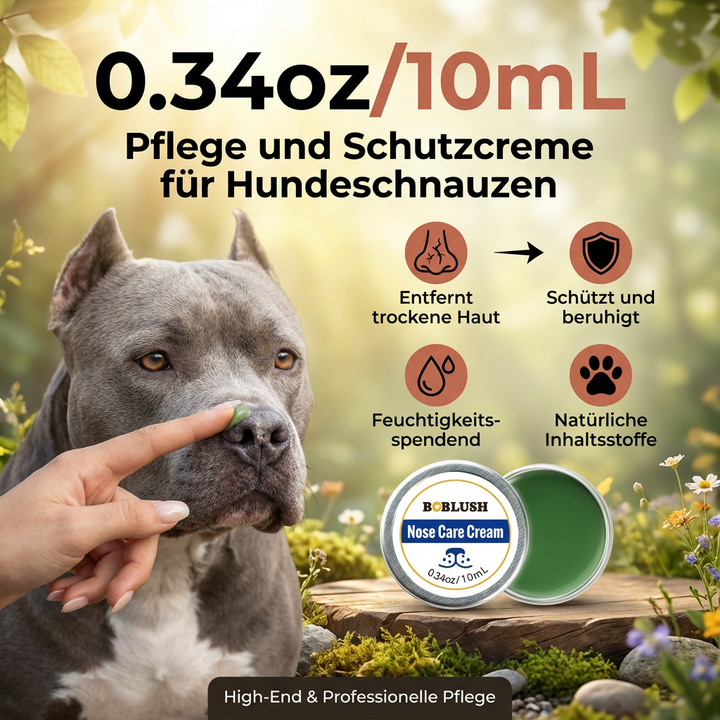 Schutzcreme für Hundenasen: Natürlicher Schnauzenbalsam pflegt & schützt trockene, rissige Hundenasen intensiv.