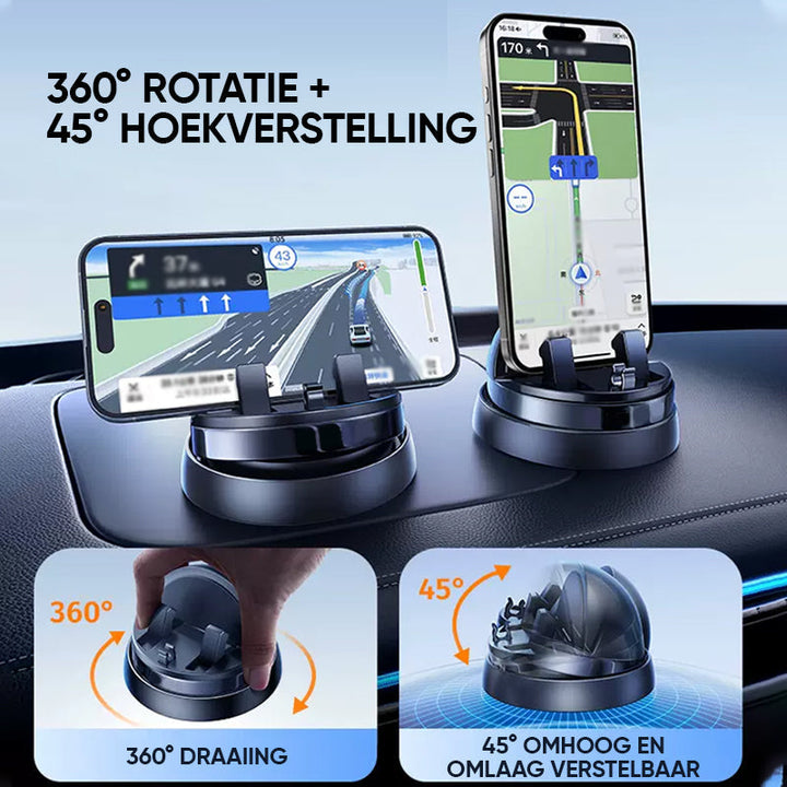 Universelle Handyhalterung, kompatibel mit allen Smartphones, 360 Grad drehbar für Auto-Navigation.