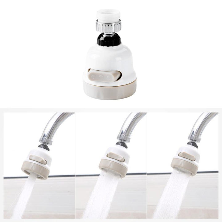 Flexibler Strahlregler für Küchenarmaturen, 360° drehbare Wasserspar-Sprühdüse, effizient & vielseitig.