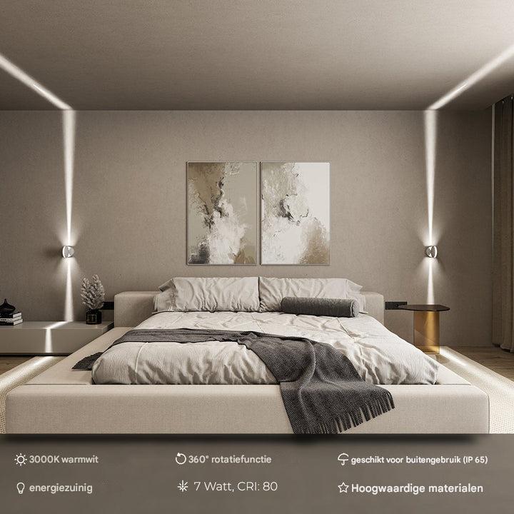 LED Projektor Lampe mit Fernbedienung und 360° Projektion; perfektes Ambiente Licht für Wohnzimmer & Schlafzimmer.