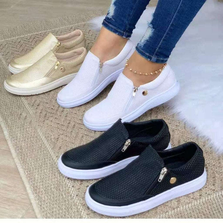 Orthopädische Unisex-Sneaker lindern Fußschmerzen. Komfortable Gesundheitsschuhe für Spaziergänge & lange Tage.