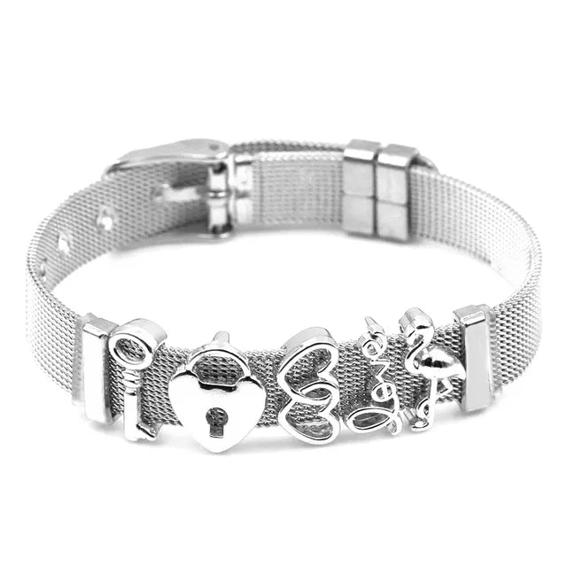 Modernes zweifarbiges Mesh-Armband für Damen, ideal als Geschenkidee.