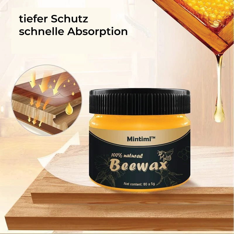 Close-up Bienenwachs Holzpflege 80g Dose. Naturwachs für tiefe Pflege, Holzreinigung & langanhaltenden Schutz.