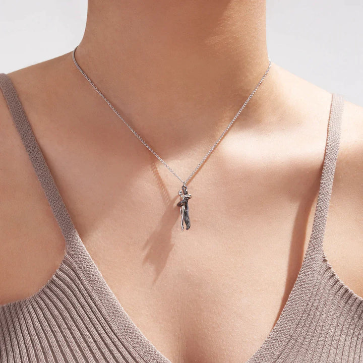 Hochwertige Unisex Paarhalskette aus S925 Sterlingsilber. Ausdruck von Liebe, Zuneigung & gemeinsamer Zukunft.