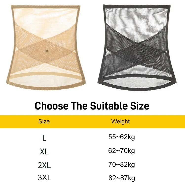 Unsichtbares, hautfarbenes Taillenmieder, das diskret unter enganliegender Kleidung eine schöne Taille modelliert.