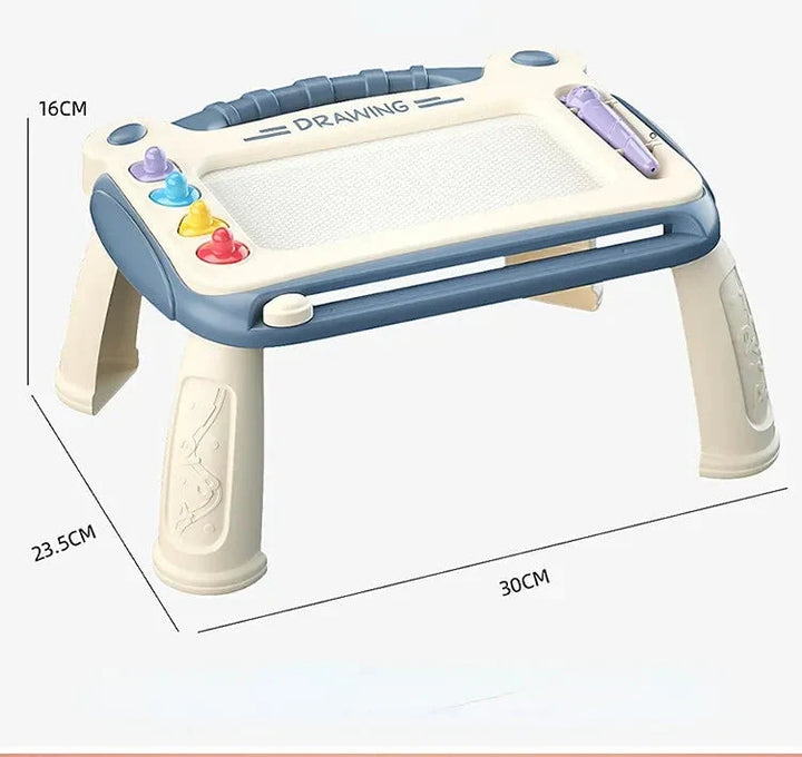 Hochwertiges Montessori Malbrett, magnetisches Kinderspielzeug zum Kritzeln und Lernen, fleckenfrei.