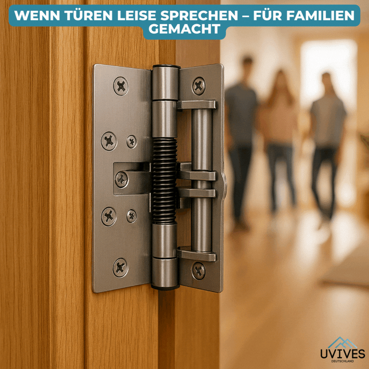 Wetterfester Metall-Türschließer für geräuschloses, sanftes Schließen von Türen.