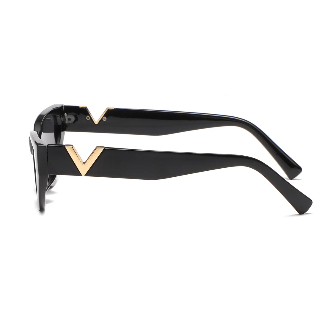 Zeitlose Vintage Katzenaugen-Sonnenbrille, Damen, UV400, Eleganz für sonnige Tage.