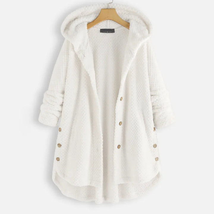 Stilvolle Damen Winterjacke Übergröße mit Kapuze, für optimalen Komfort & Wärme.