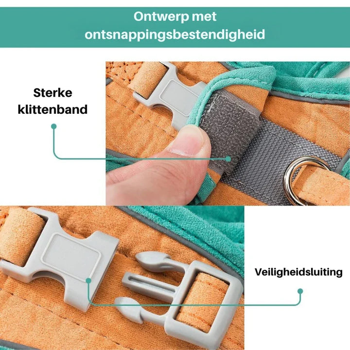Katzen-Harness mit doppelter Naht für extra Stärke; langlebiges Tierbedarf-Produkt für Ihre Katze.