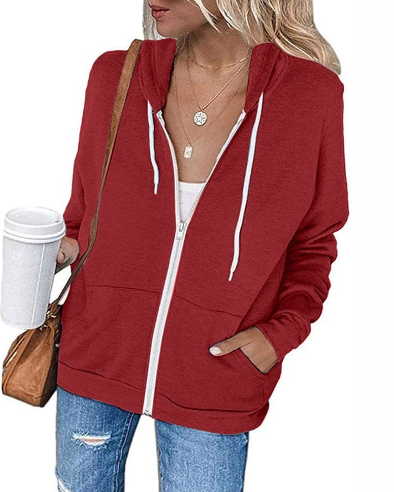 Modischer Hoodie für Damen, sportlich und bequem, als Oberteil für jede Jahreszeit.