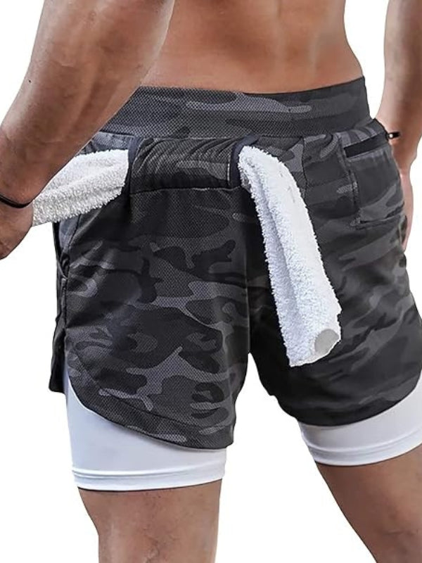 Elegante Herren Fitness- & Freizeitshorts, stylisch & bequem.