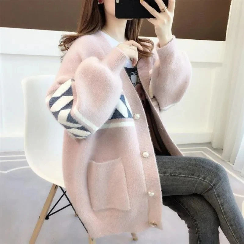 Damen Kuschelpullover in Übergröße, gestrickt für ultimativen Komfort und lässigen Chic.