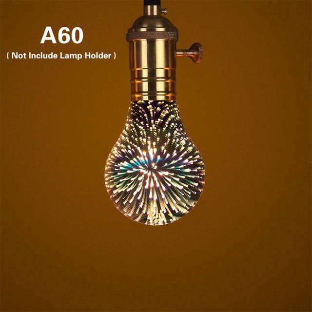 Magische 3D Feuerwerk LED Glühbirne als Nachtlicht & Dekolicht. Erzeugt ein einzigartiges Sternenlicht-Erlebnis.