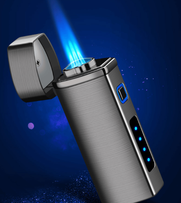 Elegantes Zigarrenfeuerzeug mit starker winddichter Jetflamme. Nachfüllbares Gasfeuerzeug, perfekt als edles Geschenk.