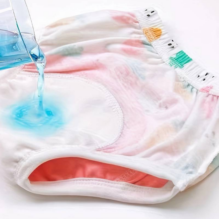 Saugfähiges 3er-Set Baby Toilettentraining Höschen. Ideale Unterwäsche für den Übergang vom Windelalter.