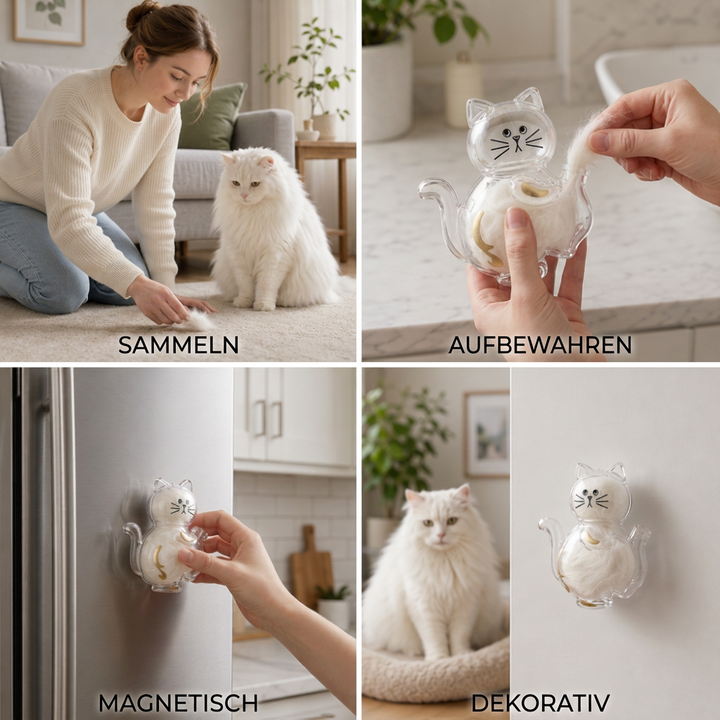 Zeigen Sie Ihre Katzenliebe mit diesem besonderen Andenkenmagnet für Fell & Schnurrhaare.