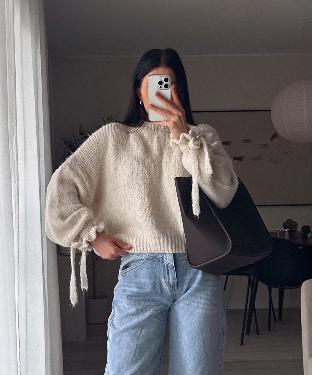 Hellblaue Damen Barrel Jeans, trendiger Balloon-Schnitt, weite Passform, Stretch für Komfort.