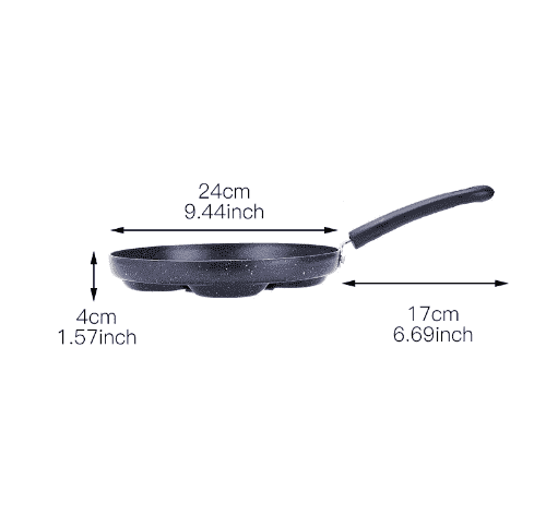 Praktische Antihaft-Bratpfanne für müheloses Kochen, vielseitig einsetzbar als Küchenhelfer für jede Mahlzeit.