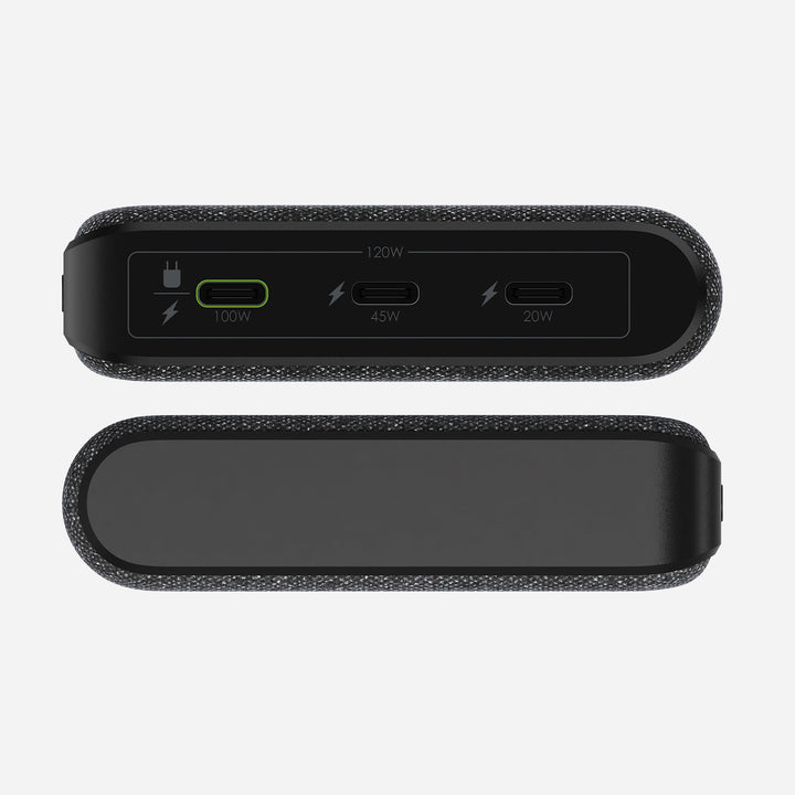 Leistungsstarke 25000 mAh Powerbank, 100W USB-C Laptop Lader für schnelle Aufladung unterwegs.
