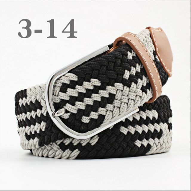 Stylisches Accessoire: Unisex Stretchgürtel, elastisch mit Metallschnalle.