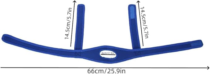Ergonomisches Anti-Schnarch Kinnband, verstellbar für optimalen Halt, fördert erholsamen, schnarchfreien Schlaf.