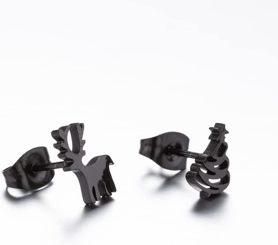 Elegante 925er Silberohrstecker mit Weihnachtsbaum-Design, idealer Damenschmuck für die Weihnachtszeit.