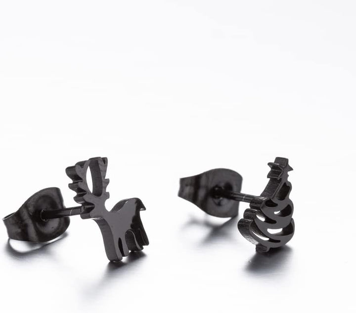 Elegante 925er Silberohrstecker mit Weihnachtsbaum-Design, idealer Damenschmuck für die Weihnachtszeit.
