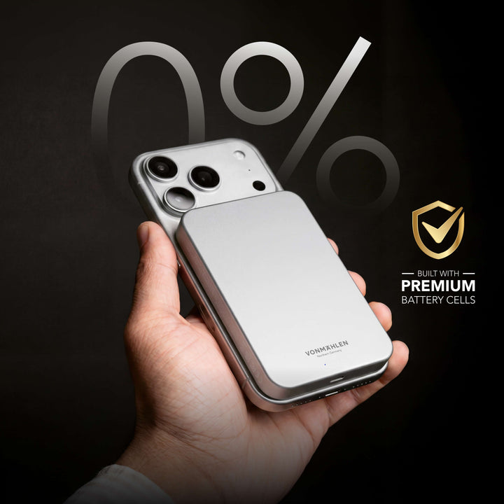 Elegante MagSafe Powerbank 10000 mAh für mobiles, schnelles Laden unterwegs.