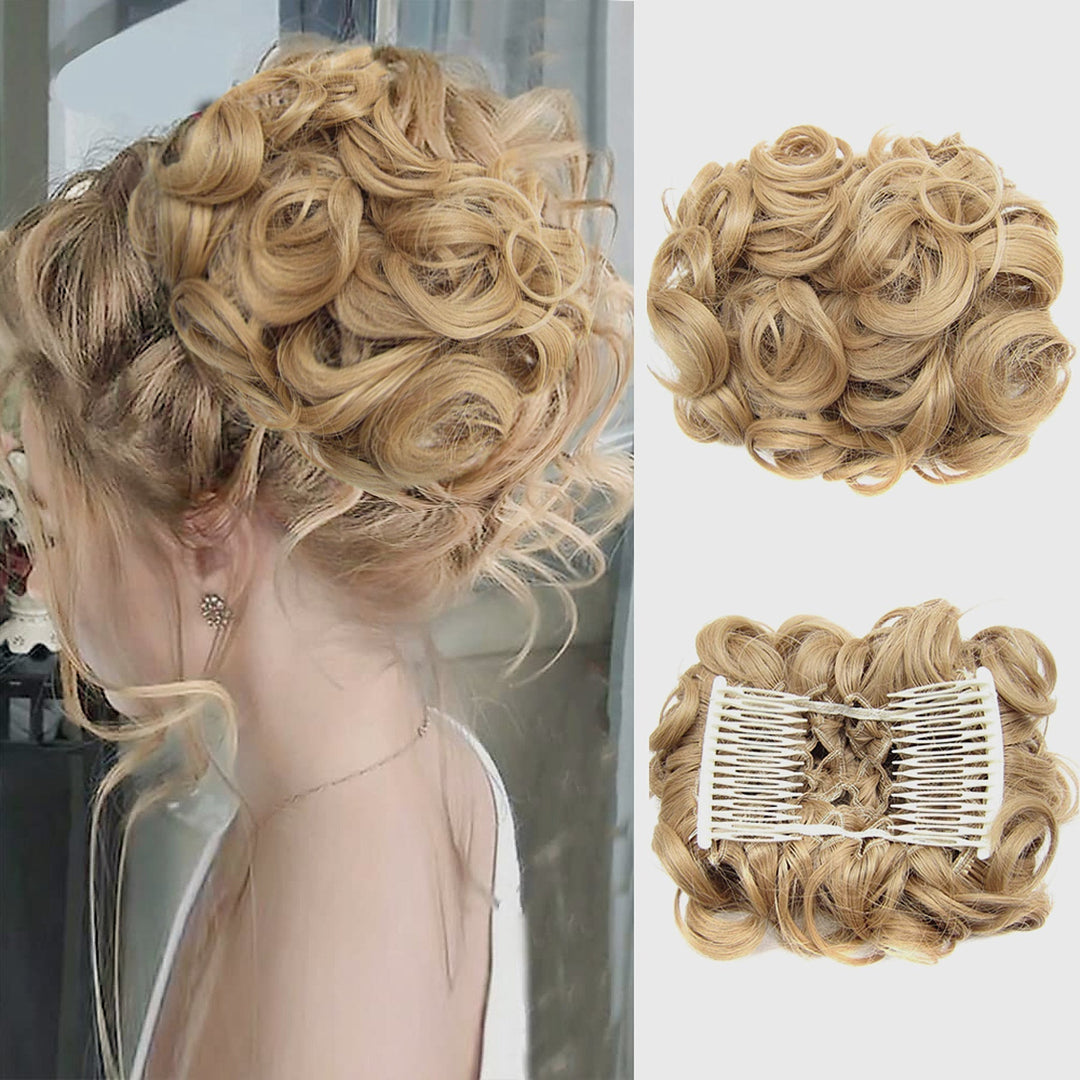 Haarteil Dutt synthetisch mit Haarband, perfekt für einen eleganten Haarknoten mit Volumen.