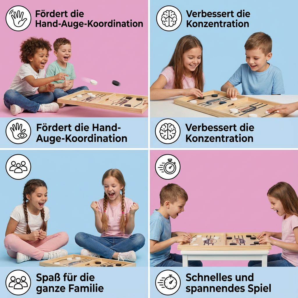 Actionreiches Schleuder-Schach: Robustes Holzspielzeug & Gesellschaftsspiel. Für spaßige Familienabende.