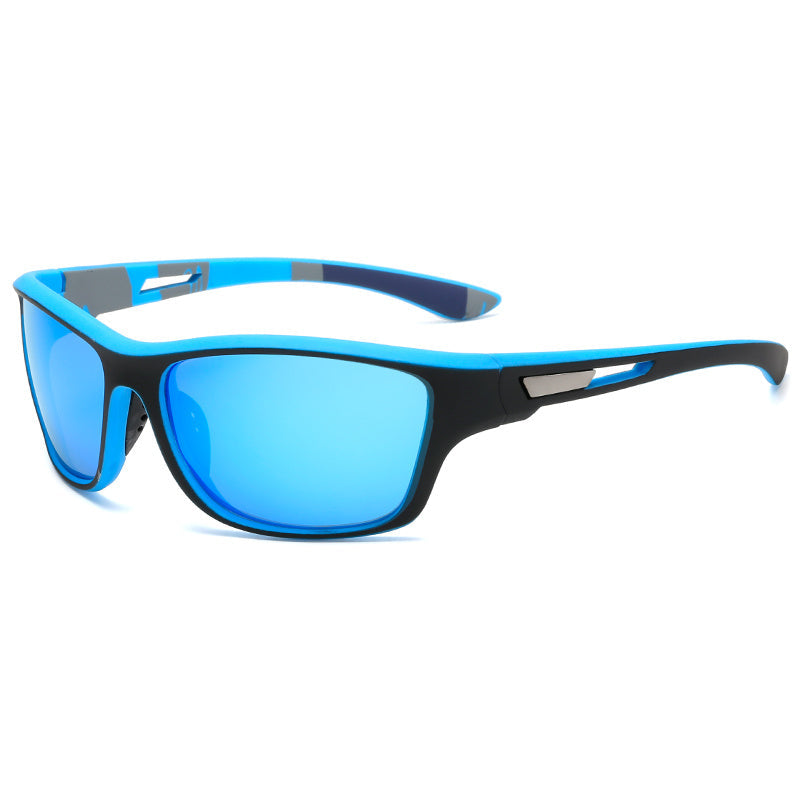 Grüne Herren Sport-Sonnenbrille, polarisiert, mit zuverlässigem UV-Schutz für Outdoor.