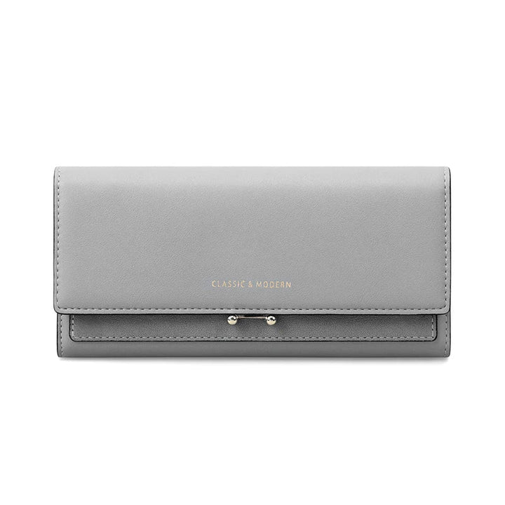 Edles Damen Portemonnaie, elegante Geldbörse mit stilvollen Details und vielen Fächern, perfekter Organizer.