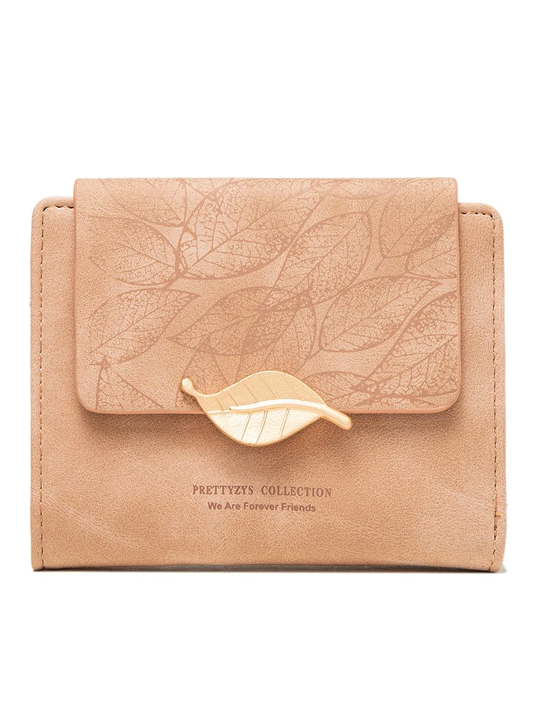 Chice Damen Retro Wallet mit elegantem Blattmuster, ein stilvolles Geschenk oder tägliches Accessoire für Frauen.