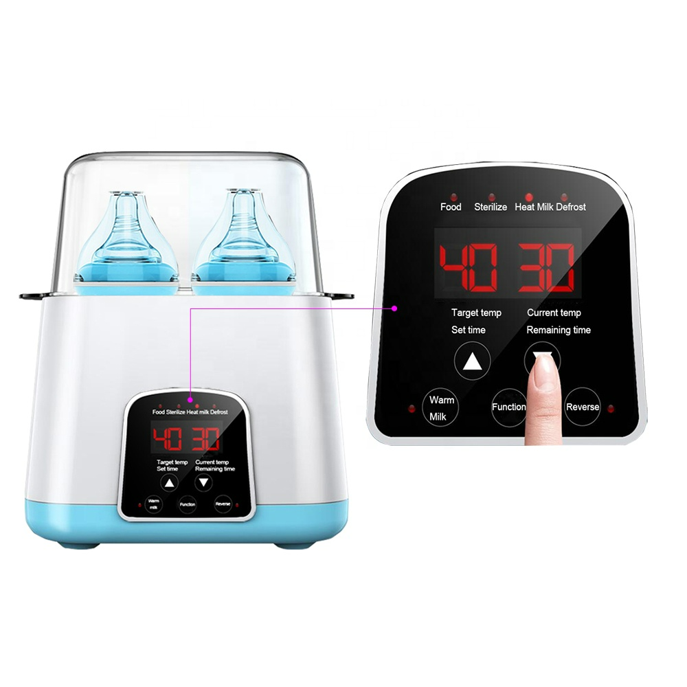 Schneller Flaschenwärmer & Sterilisator für Babyflaschen; effiziente Zubereitung von Babynahrung und Babypflege.