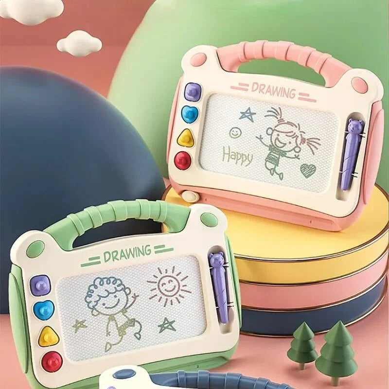 Sauberer Malspaß: Magnettafel für Kleinkinder, kreatives Zeichenbrett für Kinder ohne Papier und Farbe.