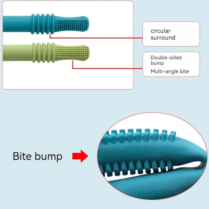 BPA-freies Silikon Beißröhrchen: Eine sanfte Zahnungshilfe und sicheres Babyspielzeug für Neugeborene.