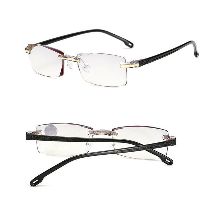 Unisex Gleitsichtbrille mit Blaulichtfilter, ideal für Sehkorrektur, Augenschutz & Lesebrille.