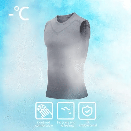 Herren Kompressions-Tanktop: Bauchweg-Effekt, glättet Brust & Taille, unsichtbar unter Kleidung.