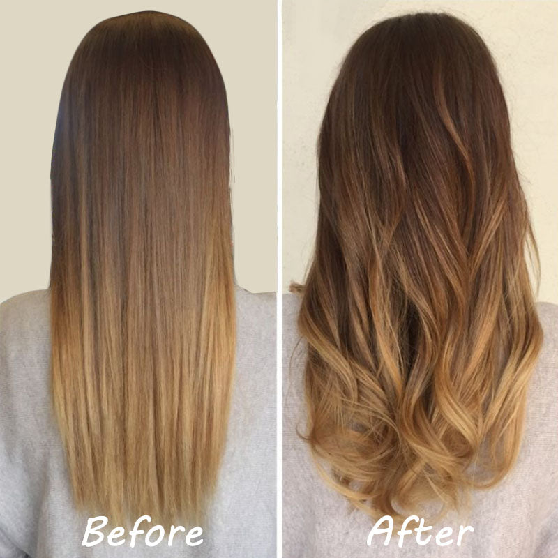 Brauner hitzefreier Lockenwickler für voluminöse, natürliche Locken & Wellen. Gesundes Styling ganz ohne Hitze.