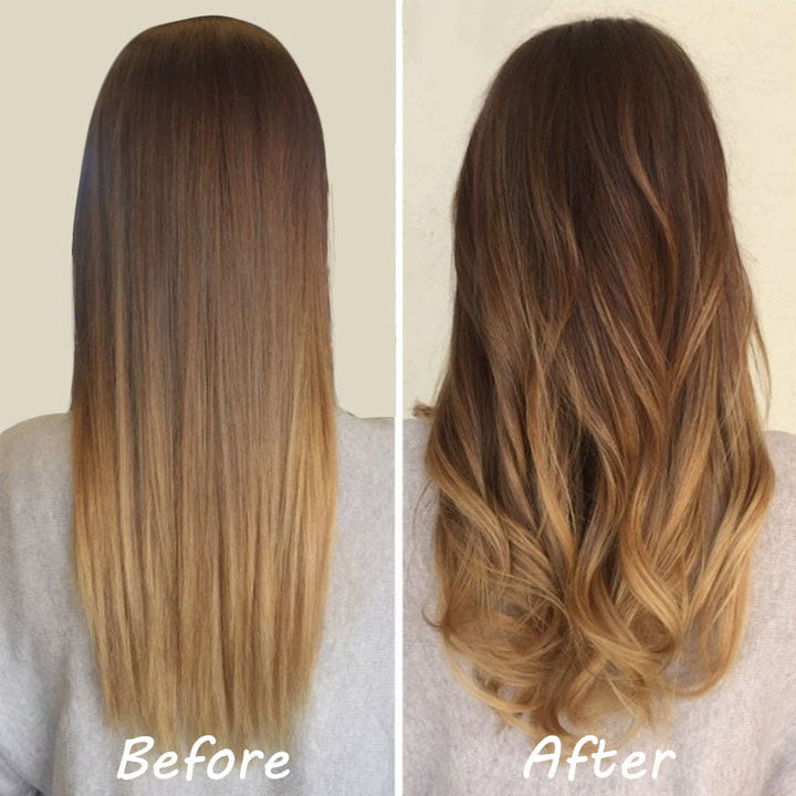 Brauner hitzefreier Lockenwickler für voluminöse, natürliche Locken & Wellen. Gesundes Styling ganz ohne Hitze.