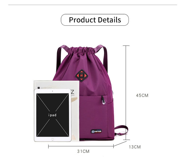 Leichtgewichtiger Falt-Rucksack für Sport & Alltag, wasserabweisend aus strapazierfähigem Nylon, unisex.