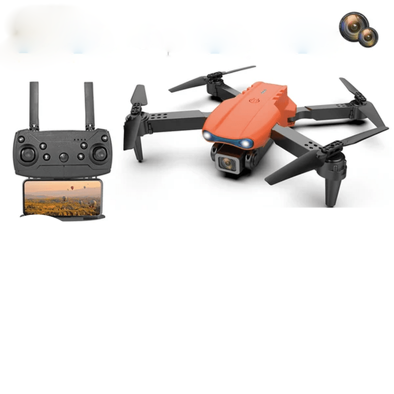 Elegante 4K UHD Quadrocopter Drohne von oben, bereit für stabile und präzise Luftaufnahmen.