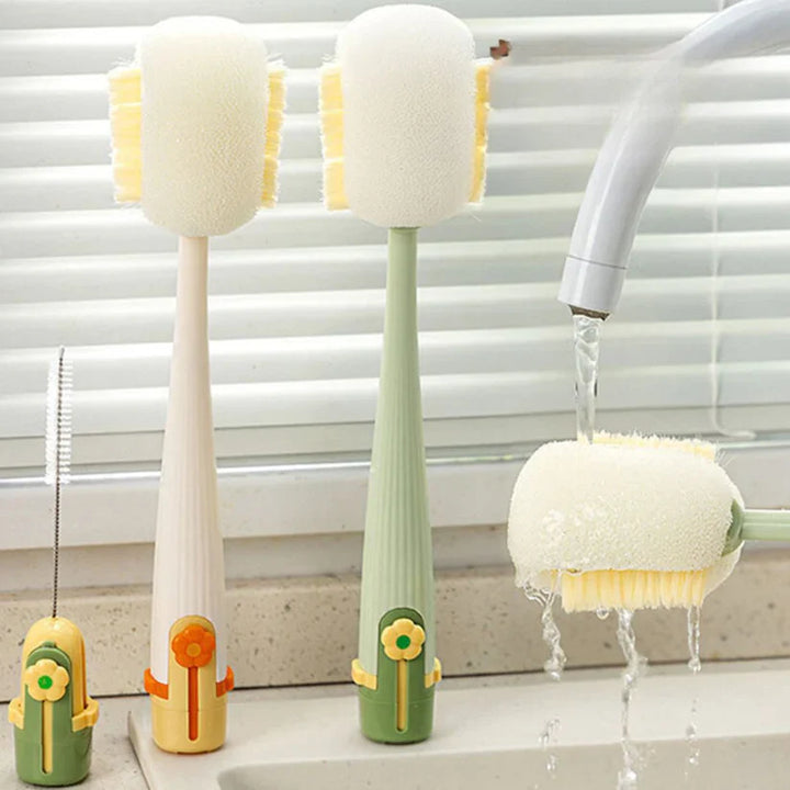 5-in-1 Flaschenreinigungsbürste für Babyflaschen, Sportflaschen & Trinkgefäße; makellose Hygiene in der Küche.