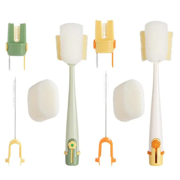 Effizienter Flaschenreiniger 5in1; sorgt für makellose Hygiene bei allen Arten von Trinkflaschen & Karaffen.