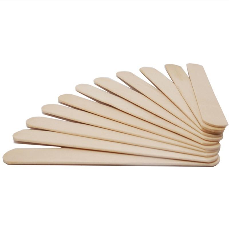 Praktische, umweltfreundliche Holzspatel (50 Stück) für hygienische Haarentfernung bei professionellem Waxing.