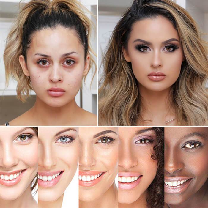 Vielseitige Damen Make-up Concealer Palette, ideal zur Abdeckung von Unebenheiten für einen natürlichen, gepflegten Look.