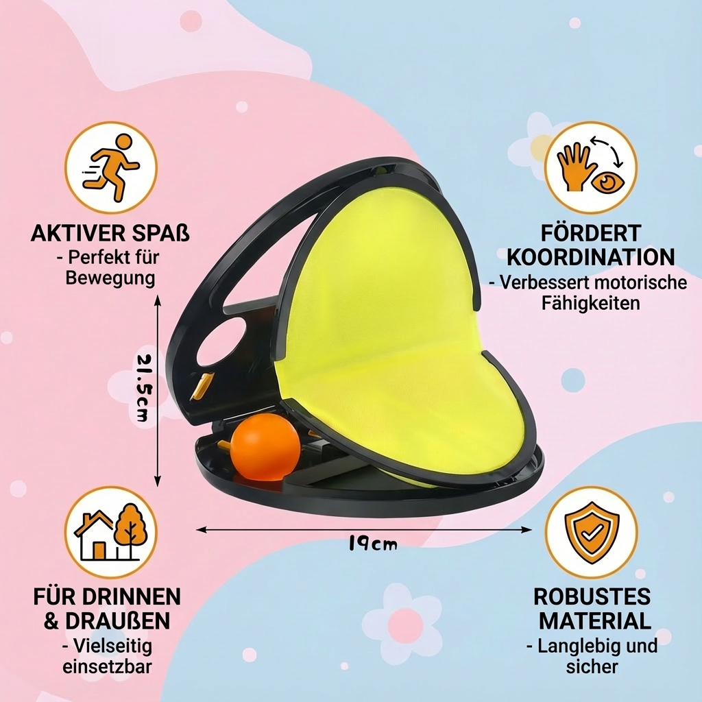 Outdoor-Spielzeug für Kinder: Fang Ball Set, ein tolles Sommerspiel für Bewegung & Spaß.